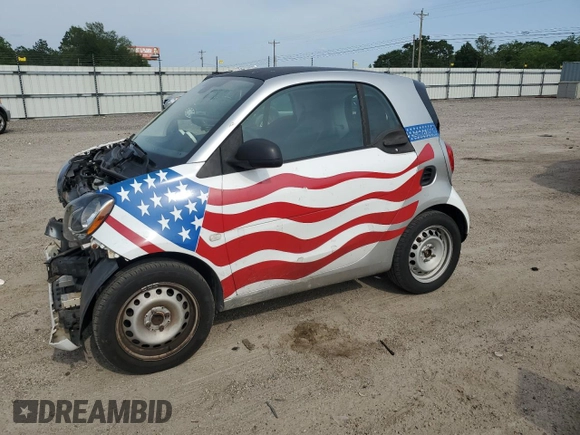 2016 Smart fortwo Passion with VIN WMEFJ5DA2GK140588, listed as a Copart auction lot 57504315 with 59,145 mi miles and Salvage title. Bid and sale history available at DreamBid. Image 1.
