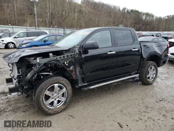 2024 Ford Ranger XLT with VIN 1FTER4HH6RLE58795, listed as a Copart auction lot 83867424 with 491 mi miles and Salvage Title. Bid and sale history available at carsss.com. Image 1.