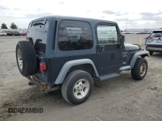 2000 Jeep Wrangler Sport z VIN 1J4FA49S9YP798353, wystawiony jako Copart lot #62009645 z przebiegiem 116 676 mil mil oraz Szkoda całkowita • Salvage title. Historia ofert i sprzedaży dostępna na DreamBid. Obrazek 3.
