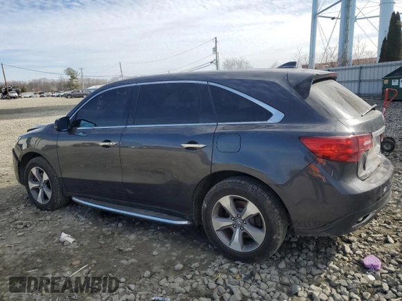 2016 Acura MDX with VIN 5FRYD4H25GB010313, listed as a Copart auction lot 46729375 with 145,118 mi miles and Salvage Title. Bid and sale history available at carsss.com. Image 2.