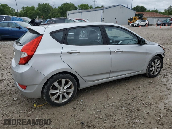 2012 Hyundai Accent SE with VIN KMHCU5AE7CU054509, listed as a Copart auction lot 57726645 with 93,631 mi miles and Salvage title. Bid and sale history available at DreamBid. Image 3.