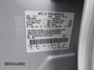 2012 Ford Edge Limited with VIN 2FMDK3K97CBA32533, listed as a IAAI auction lot 42115541 with 183,649 mi miles. Bid and sale history available at carsss.com. Image 9.