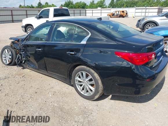 2015 Infiniti Q50 Sport with VIN JN1BV7AP5FM339629, listed as a IAAI auction lot 42802475 with 69,810 mi miles and . Bid and sale history available at DreamBid. Image 3.