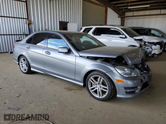 2013 Mercedes-Benz C 250 Sport with VIN WDDGF4HB5DA860749, listed as a Copart auction lot 47564765 with 130,914 mi miles and Salvage Title. Bid and sale history available at DreamBid. Image 4.
