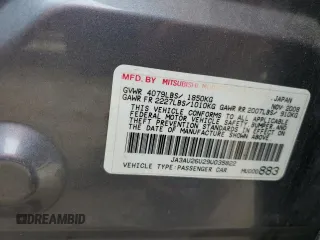 2009 Mitsubishi Lancer ES with VIN JA3AU26U29U035822, listed as a Copart auction lot 69290484 with 207,560 mi miles and Salvage Title. Bid and sale history available at carsss.com. Image 12.
