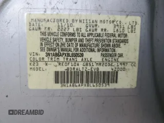 2011 Nissan Sentra 2.0 with VIN 3N1AB6APXBL650539, listed as a Copart auction lot 52760405 with Not Provided miles and Salvage Title. Bid and sale history available at DreamBid. Image 13.