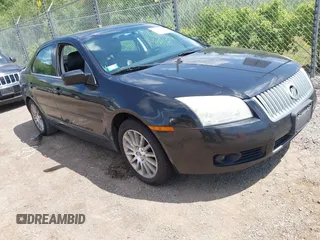 2009 Mercury Milan Premier with VIN 3MEHM02179R600636, listed as a IAAI auction lot 42638488 with 183,743 mi miles and . Bid and sale history available at DreamBid. Image 1.