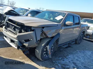 2024 Nissan Frontier Pro-4X with VIN 1N6ED1EK0RN645979, listed as a IAAI auction lot 41613465 with 19,241 mi miles and . Bid and sale history available at DreamBid. Image 2.