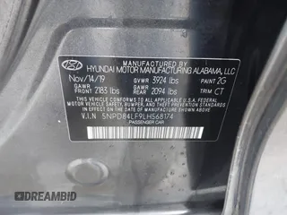 2020 Hyundai Elantra SEL with VIN 5NPD84LF9LH568174, listed as a IAAI auction lot 41498516 with 81,501 mi miles and . Bid and sale history available at DreamBid. Image 9.