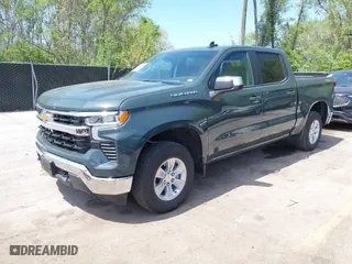 2025 Chevrolet Silverado 1500 LT with VIN 1GCUKDED2SZ161690, listed as a IAAI auction lot 42067327 with 9,920 mi miles. Bid and sale history available at carsss.com. Image 2.