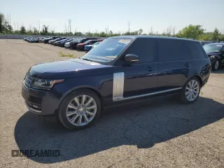 2017 Land Rover Range Rover z VIN SALGS5FE7HA348143, wystawiony jako Copart lot #50080585 z przebiegiem 135 067 mil mil oraz Szkoda całkowita • Salvage title. Historia ofert i sprzedaży dostępna na DreamBid. Obrazek 1.