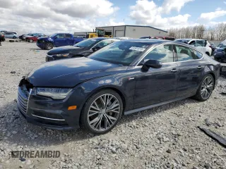 2017 Audi A7 Prestige with VIN WAU22AFC5HN026275, listed as a Copart auction lot 51591015 with 116,804 mi miles and Salvage title. Bid and sale history available at DreamBid. Image 1.