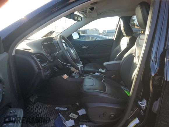 2022 Jeep Cherokee Trailhawk with VIN 1C4PJMBX7ND550115, listed as a Copart auction lot 41688785 with 25,272 mi miles and Salvage Title. Bid and sale history available at DreamBid. Image 7.