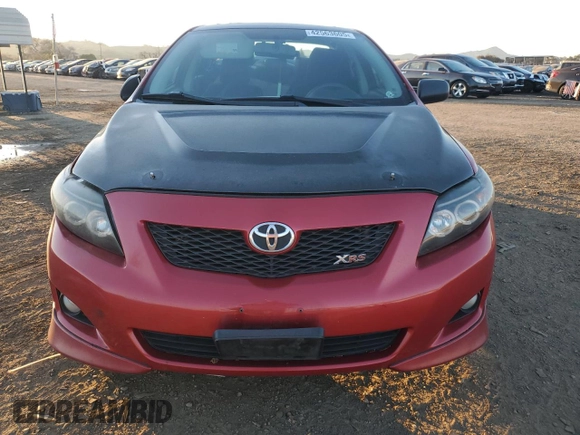 2009 Toyota Corolla XRS with VIN 1NXBE40E09Z159860, listed as a Copart auction lot 42563605 with 183,694 mi miles and Salvage Title. Bid and sale history available at carsss.com. Image 5.