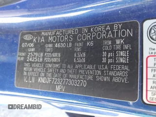 2007 Kia Sportage LX z VIN KNDJF723277303270, wystawiony jako IAAI lot #42388973 z przebiegiem 170 284 mil mil oraz . Historia ofert i sprzedaży dostępna na DreamBid. Obrazek 9.