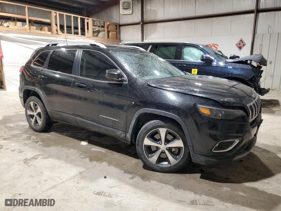 2019 Jeep Cherokee Limited with VIN 1C4PJLDX3KD144240, listed as a Copart auction lot 45126225 with 88,134 mi miles and Salvage Title. Bid and sale history available at carsss.com. Image 4.