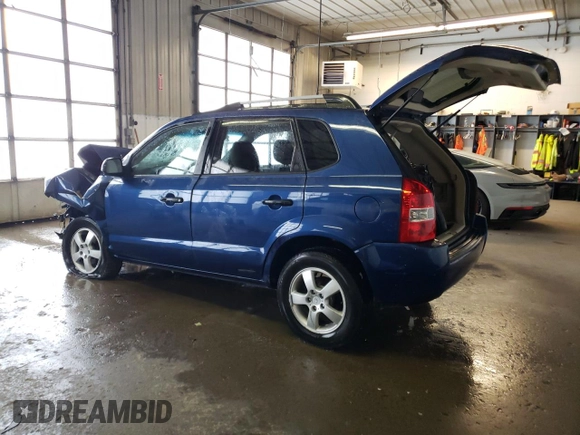 2007 Hyundai Tucson GLS with VIN KM8JM12B57U506533, listed as a Copart auction lot 48228404 with 0 mi miles and Salvage Title. Bid and sale history available at carsss.com. Image 2.