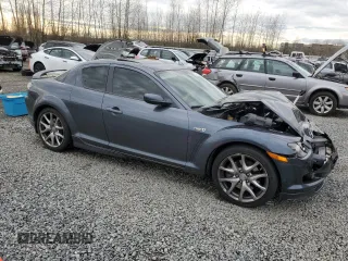 2008 Mazda RX-8 40th Anniversary Edition with VIN JM1FE173980216166, listed as a Copart auction lot 83861354 with 123,193 mi miles and Salvage Title. Bid and sale history available at carsss.com. Image 4.