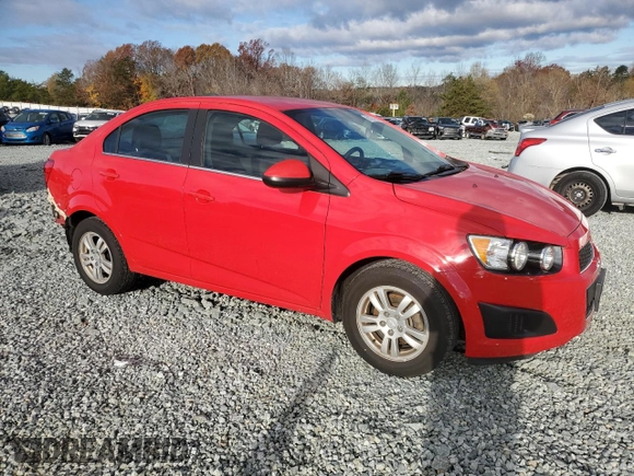 2015 Chevrolet Sonic LT with VIN 1G1JC5SH5F4198290, listed as a Copart auction lot 81277654 with 91,396 mi miles and Salvage Title. Bid and sale history available at DreamBid. Image 4.