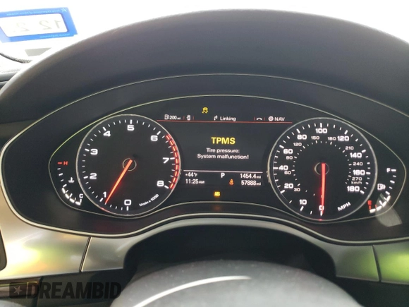 2015 Audi A6 2.0T Premium Plus with VIN WAUGFAFC1FN025275, listed as a Copart auction lot 39833153 with 57,888 mi miles. Bid and sale history available at carsss.com. Image 9.