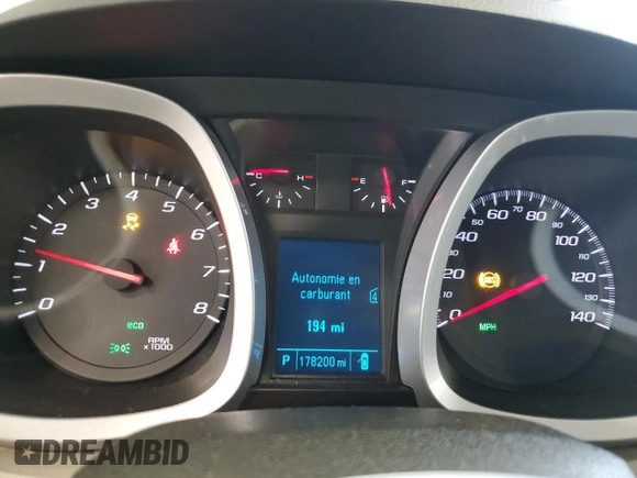 2012 Chevrolet Equinox LS with VIN 2GNALBEK5C6359199, listed as a Copart auction lot 50367145 with 178,200 mi miles and Salvage Title. Bid and sale history available at DreamBid. Image 9.