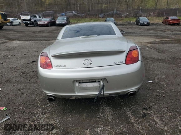 2003 Lexus SC 430 with VIN JTHFN48Y130040197, listed as a Copart auction lot 52257545 with Not Provided miles and Salvage Title. Bid and sale history available at DreamBid. Image 6.