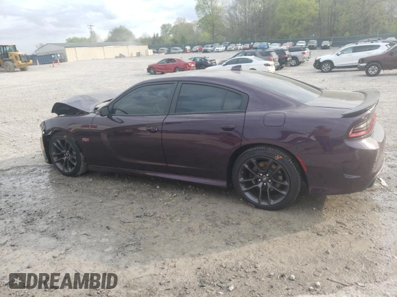 2020 Dodge Charger Scat Pack z VIN 2C3CDXGJ1LH185897, wystawiony jako Copart lot #52579455 z przebiegiem 44 177 mil mil oraz Szkoda całkowita • Salvage title. Historia ofert i sprzedaży dostępna na DreamBid. Obrazek 2.