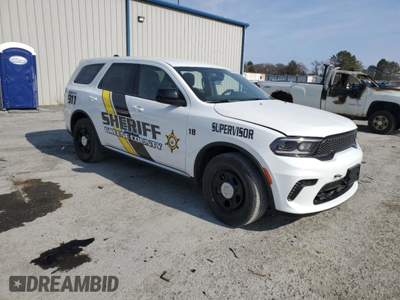 2024 Dodge Durango Special Service with VIN 1C4RDJFG5RC249637, listed as a Copart auction lot 49053505 with 835 mi miles and Salvage title. Bid and sale history available at DreamBid. Image 4.