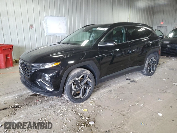 2022 Hyundai Tucson Limited with VIN 5NMJECAEXNH061056, listed as a Copart auction lot 51514045 with 63,774 mi miles and Salvage Title. Bid and sale history available at carsss.com. Image 1.