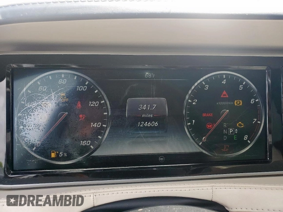 2015 Mercedes-Benz S 550 with VIN WDDUG8CB5FA146265, listed as a Copart auction lot 55994135 with 124,606 mi miles and Clean Title. Bid and sale history available at carsss.com. Image 9.