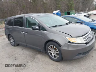 2012 Honda Odyssey EX-L with VIN 5FNRL5H69CB058506, listed as a IAAI auction lot 41158843 with 174,486 mi miles and . Bid and sale history available at DreamBid. Image 1.