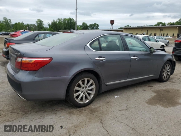 2012 Lexus LS 460 with VIN JTHCL5EF0C5014582, listed as a Copart auction lot 61168325 with 145,708 mi miles and Salvage title. Bid and sale history available at DreamBid. Image 3.
