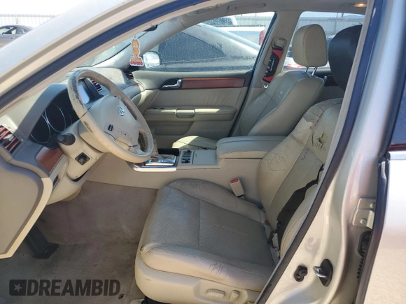 2007 Infiniti M x с VIN JNKAY01F37M462957, выставлен на аукционе Copart как лот 59747405 с пробегом Не указан миль и Списание • Salvage title. История ставок и продаж доступна на DreamBid. Изображение 7.