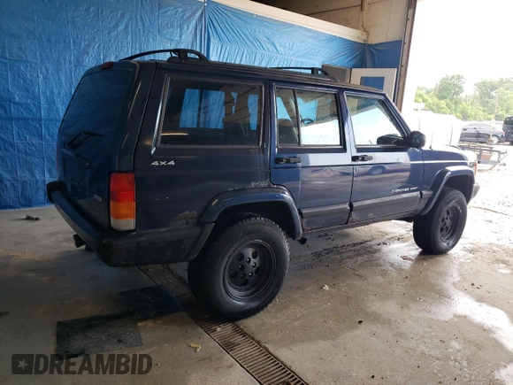 2001 Jeep Cherokee Sport with VIN 1J4FF48S81L620370, listed as a Copart auction lot 61663745 with 158,512 mi miles and Clean title. Bid and sale history available at DreamBid. Image 3.