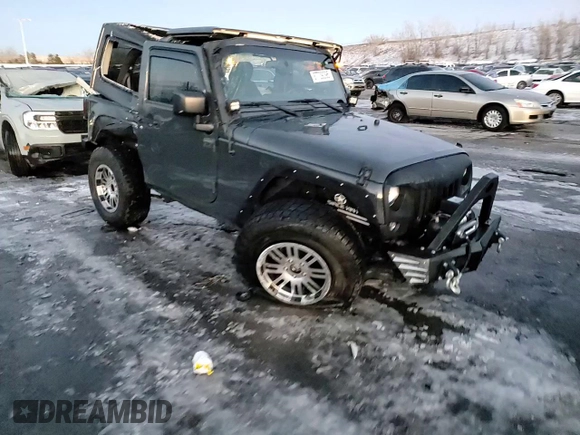 2017 Jeep Wrangler Willys Wheeler with VIN 1C4AJWAG6HL567730, listed as a Copart auction lot 87739395 with 46,286 mi miles and Salvage Title. Bid and sale history available at DreamBid. Image 14.