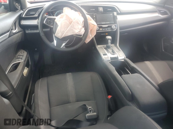 2018 Honda Civic EX with VIN 2HGFC2F74JH530701, listed as a Copart auction lot 74676554 with 69,624 mi miles and Salvage Title. Bid and sale history available at DreamBid. Image 8.