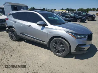 2021 Acura RDX w/A-Spec Package with VIN 5J8TC2H64ML000095, listed as a Copart auction lot 56062995 with 16,199 mi miles and Salvage Title. Bid and sale history available at DreamBid. Image 4.