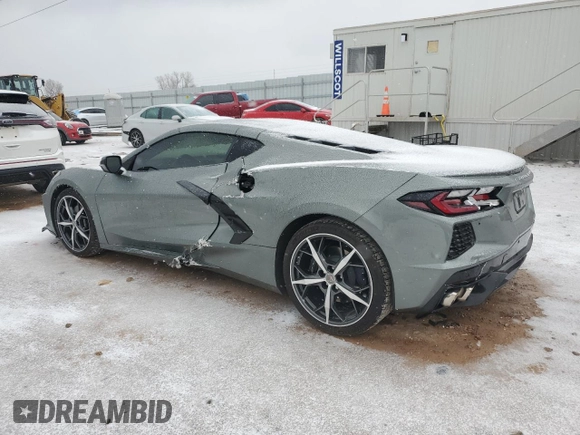 2022 Chevrolet Corvette 1LT with VIN 1G1YA2D49N5100786, listed as a Copart auction lot 44849345 with 10,615 mi miles and Salvage Title. Bid and sale history available at carsss.com. Image 2.