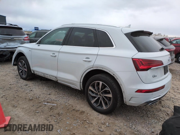 2023 Audi Q5 S line Premium with VIN WA1GAAFY6P2170385, listed as a Copart auction lot 43269495 with 18,372 mi miles and Salvage Title. Bid and sale history available at carsss.com. Image 2.