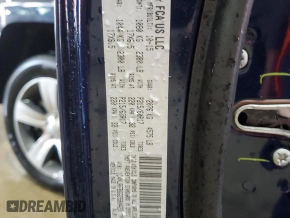 2016 Jeep Patriot Latitude with VIN 1C4NJRFB6GD580423, listed as a Copart auction lot 59733615 with 108,428 mi miles and Salvage title. Bid and sale history available at DreamBid. Image 14.
