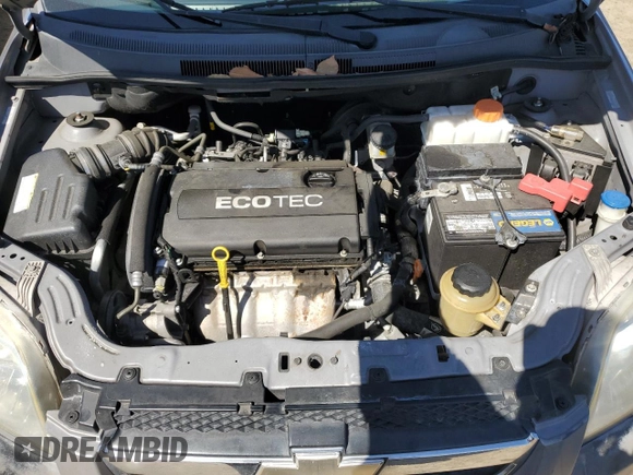 2011 Chevrolet Aveo 1LT with VIN KL1TD5DE3BB233485, listed as a Copart auction lot 57986335 with 167,872 mi miles and Salvage title. Bid and sale history available at DreamBid. Image 11.