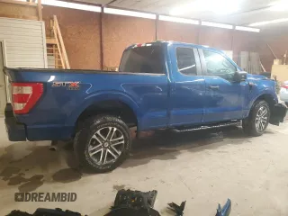 2022 Ford F-150 XL z VIN 1FTEX1EP7NFC10239, wystawiony jako Copart lot #57776525 z przebiegiem 46 980 mil mil oraz Szkoda całkowita • Salvage title. Historia ofert i sprzedaży dostępna na DreamBid. Obrazek 3.
