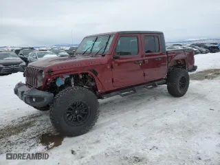 2021 Jeep Gladiator Rubicon with VIN 1C6JJTBG9ML518410, listed as a Copart auction lot 88878345 with 7,658 mi miles and Salvage Title. Bid and sale history available at carsss.com. Image 1.