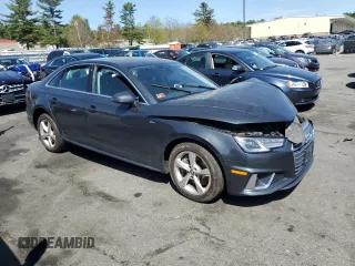 2019 Audi A4 Premium with VIN WAUDNAF43KA027299, listed as a Copart auction lot 55176575 with Not provided miles and Salvage title. Bid and sale history available at DreamBid. Image 4.