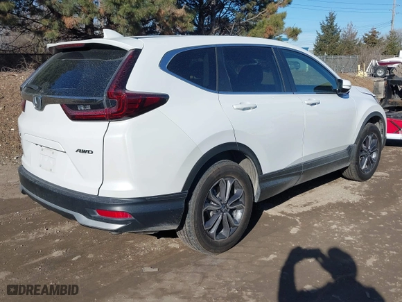 2020 Honda CR-V EX-L with VIN 2HKRW2H86LH672406, listed as a IAAI auction lot 41680352 with 61,485 mi miles. Bid and sale history available at carsss.com. Image 4.