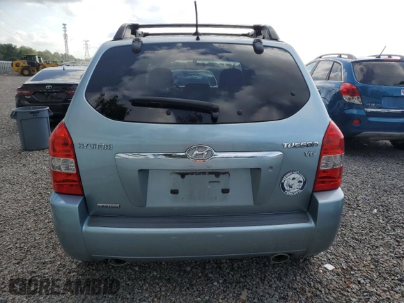 2008 Hyundai Tucson SE with VIN KM8JN12D48U905241, listed as a Copart auction lot 55388775 with 156,970 mi miles and Salvage Title. Bid and sale history available at DreamBid. Image 6.