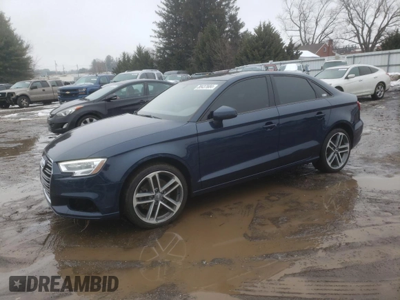 2017 Audi A3 Sedan Premium with VIN WAUB8GFF6H1009312, listed as a Copart auction lot 38437684 with 100,469 mi miles. Bid and sale history available at carsss.com. Image 1.