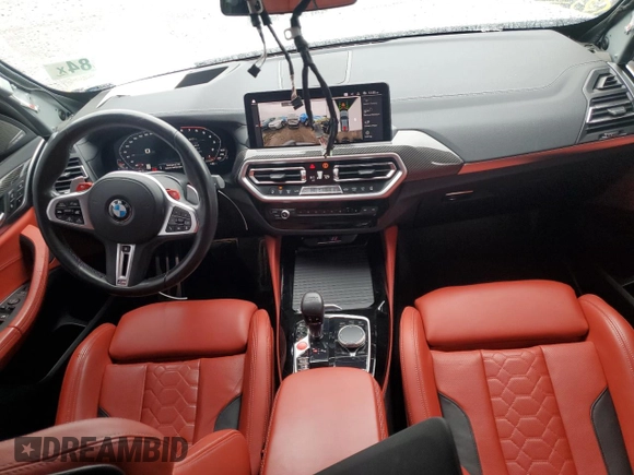 2022 BMW X3 M z VIN 5YM13EC09N9K01524, wystawiony jako Copart lot #79260984 z przebiegiem 38 501 mil mil oraz Tytuł czysty. Historia ofert i sprzedaży dostępna na DreamBid. Obrazek 8.