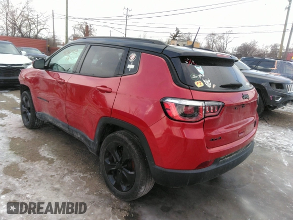2019 Jeep Compass Latitude with VIN 3C4NJDBB3KT623143, listed as a IAAI auction lot 41367393 with 63,314 mi miles. Bid and sale history available at carsss.com. Image 3.