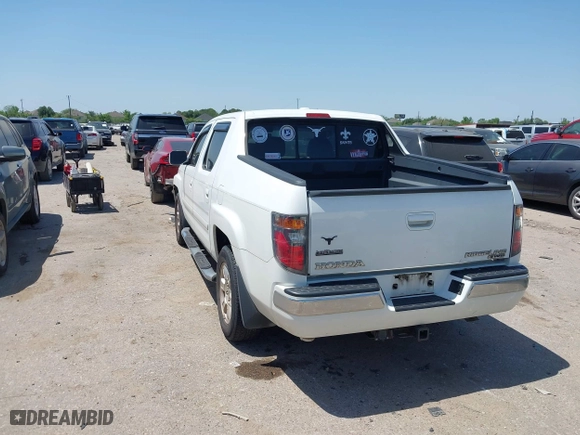 2008 Honda Ridgeline RTL with VIN 2HJYK16568H529221, listed as a IAAI auction lot 42027640 with 143,536 mi miles. Bid and sale history available at carsss.com. Image 3.